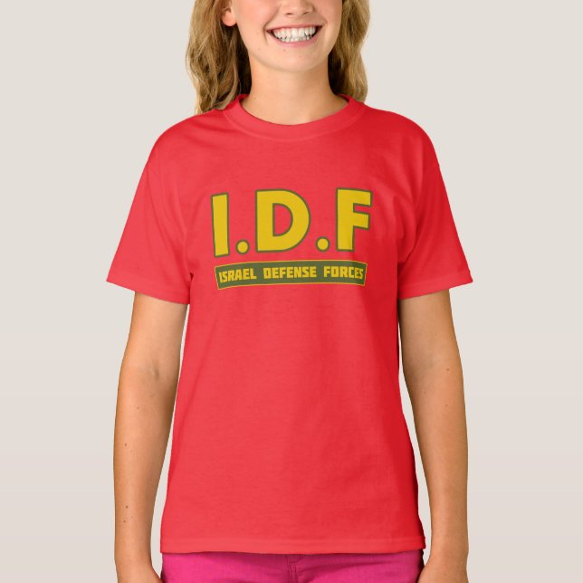 IDF Israel Defence Forces 3 colourize T-Shirt (Front)
