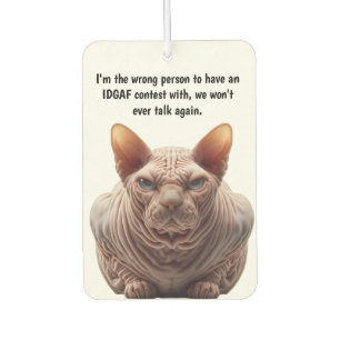 IDGAF CAR AIR FRESHENER