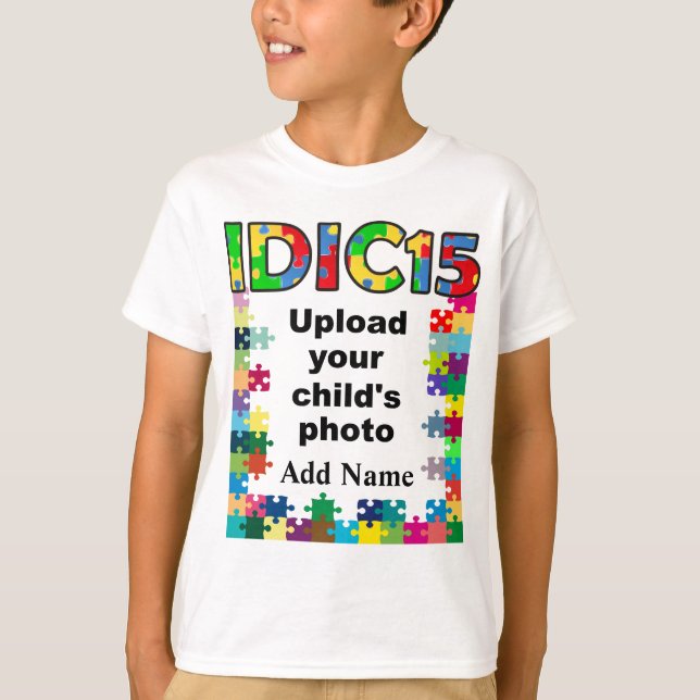 IDIC15 Kids Shirt Puzzle Frame Customise (Front)