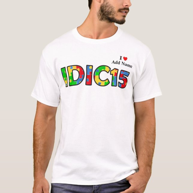 IDIC15 Mens Shirt Multicolor Puzzle Customise (Front)