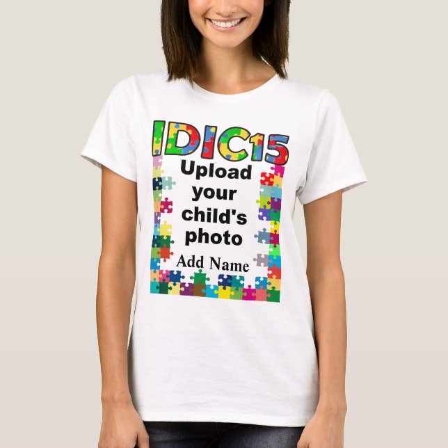 IDIC15 Womens Shirt Multicolor Puzzle Frame Custom (Front)
