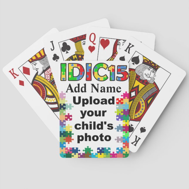 IDIC 15 Playing Cards Puzzle Customise (Back)