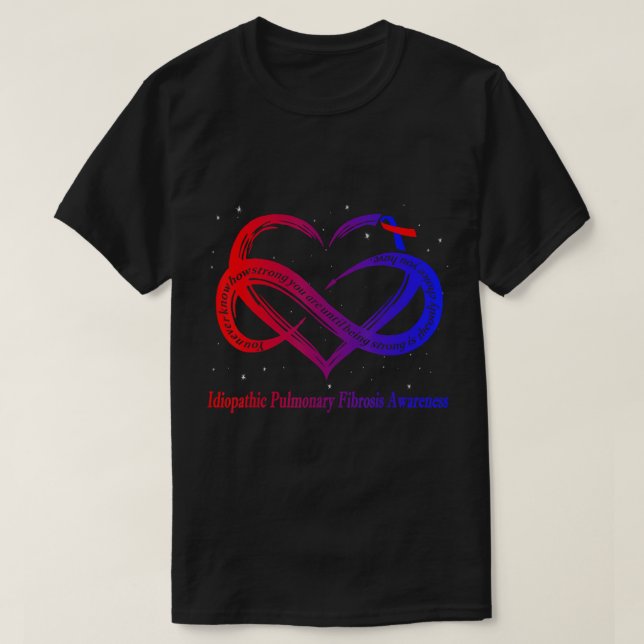 Idiopathic Pulmonary Fibrosis Warrior T-Shirt (Design Front)