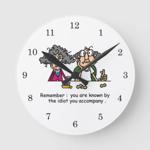 Idiot Company Round Clock