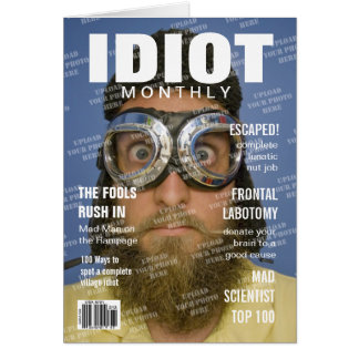 Idiot Personalised Magazine Cover