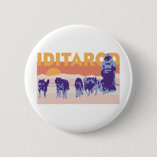 Iditarod Race 6 Cm Round Badge