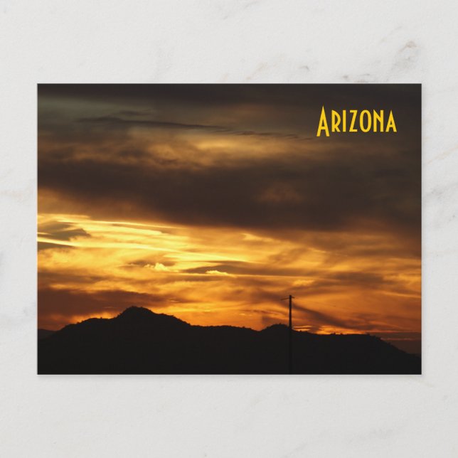 IDKP Arizona sunset post card (Front)