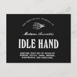 Idle Hand - postcard