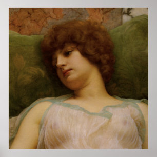 Idle Moments by John William Godward Poster