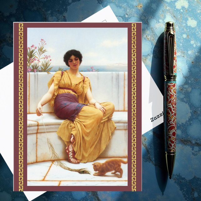 Idleness by John William Godward Postcard (Creator Uploaded)