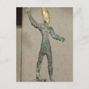 Idol of the god Baal, from Ugarit, Syria Postcard