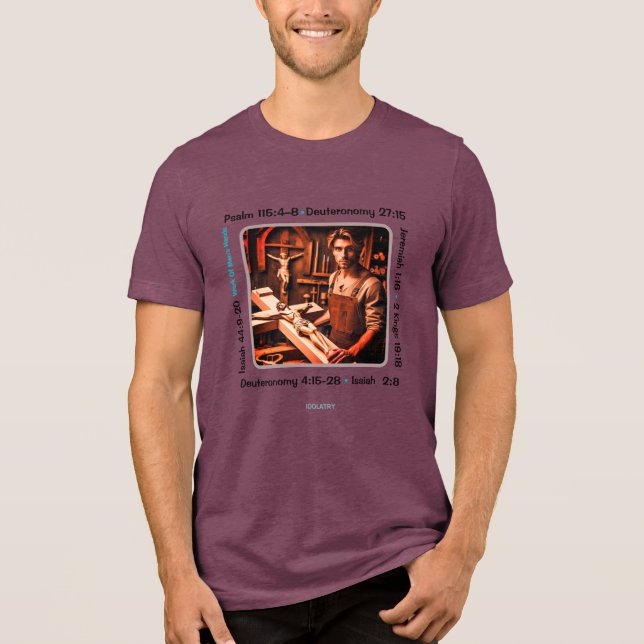 Idolatry 002 T-Shirt Tri-Blend Shirt (Front)