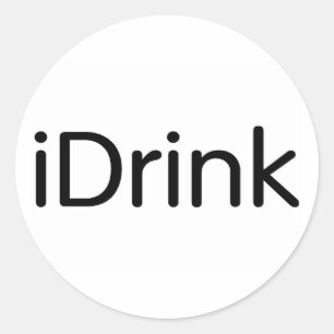 iDrink Classic Round Sticker
