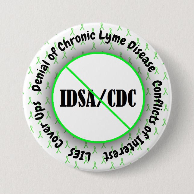 IDSA Conflict of Interest Button Lyme Disease (Front)
