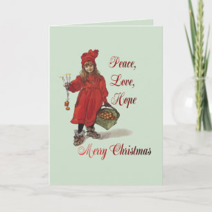 Iduna Peace Love Hope Merry Christmas Card