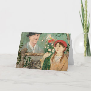 Idyll Beside a Fence Tadeusz Makowski Card