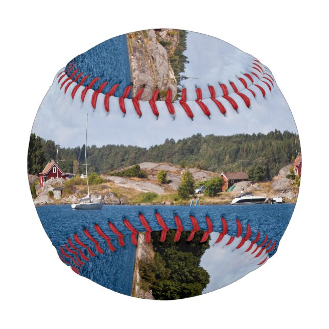 Idyllic coast landscape baseball (Back)