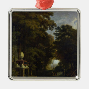 Idyllic Landscape Metal Tree Decoration