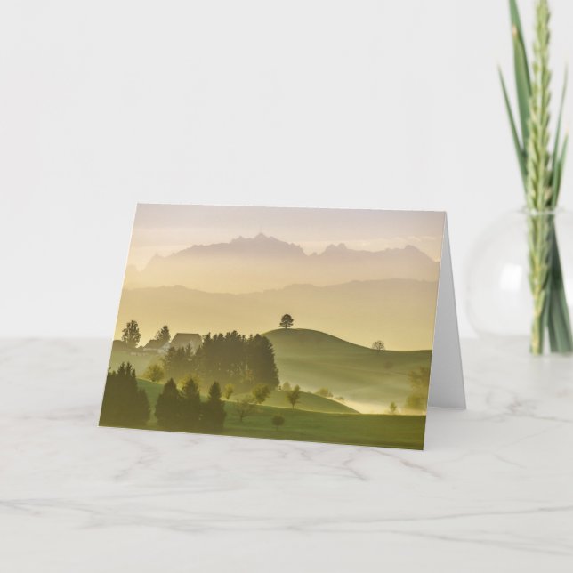 Idyllic Landscape | Switzerland, Säntis Card (Front)