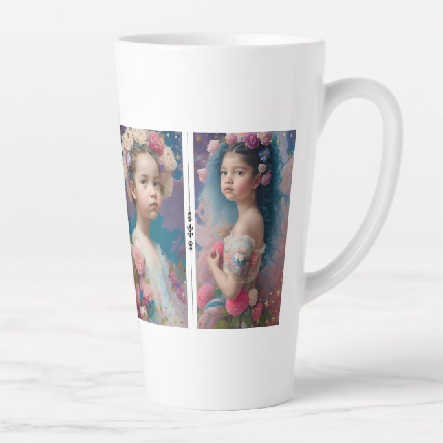 Idyllic Pastel Gossamer Girls 006 Latte Mug (Right)