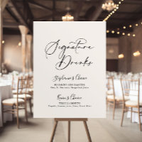 Idyllic Stylish Calligraphy Signature Drinks 
