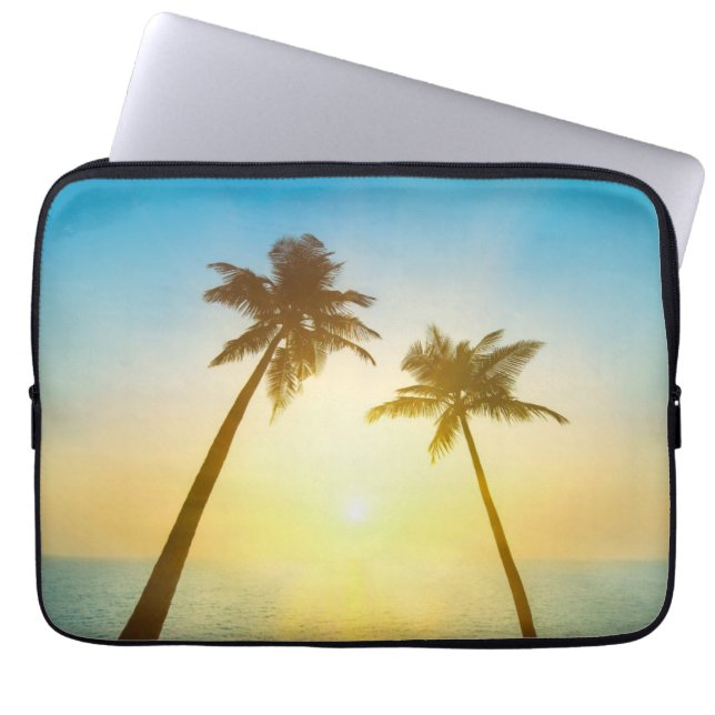 Idyllic Tropical Heaven Laptop Sleeve (Front)