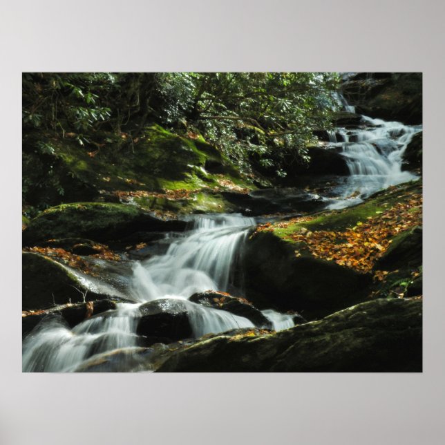 Idyllic Waterfall Photo Poster (Front)