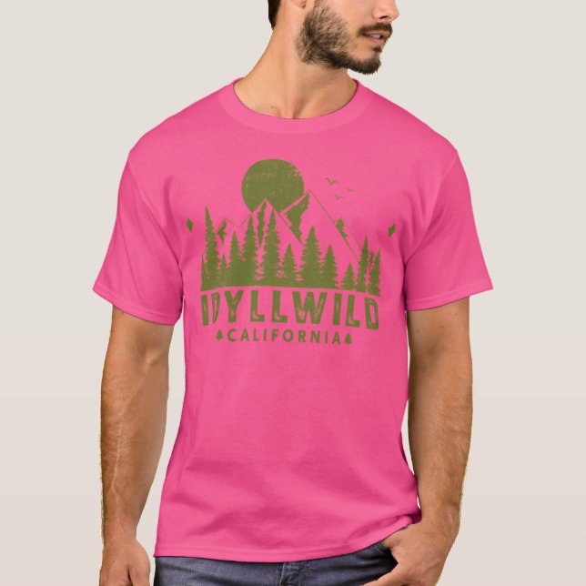 Idyllwild California Mountain View T-Shirt (Front)