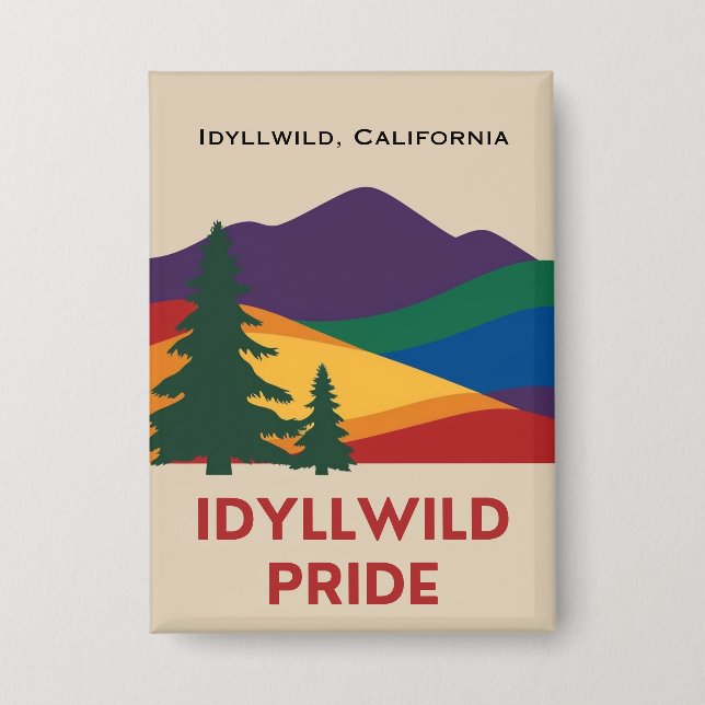 Idyllwild Pride Button Pin (Front)