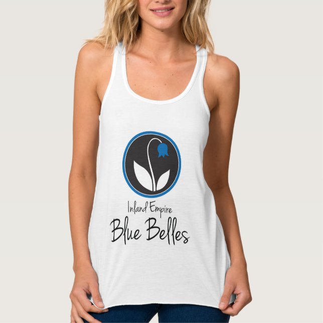 IE Blue Belles tank! Singlet (Front)