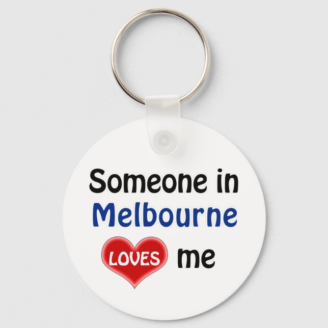 Iemand in Melbourne houdt van me Key Ring (Front)
