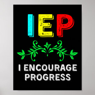 IEP I Encourage Progress Special Education School Poster