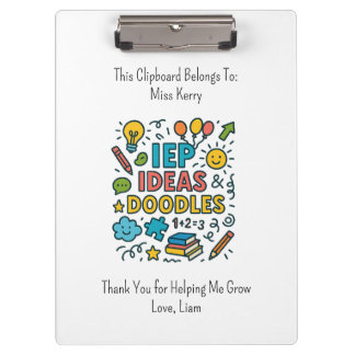 IEP Ideas, Doodles & Snacks | Inclusion Clipboard