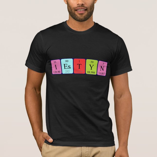 Iestyn periodic table name shirt (Front)