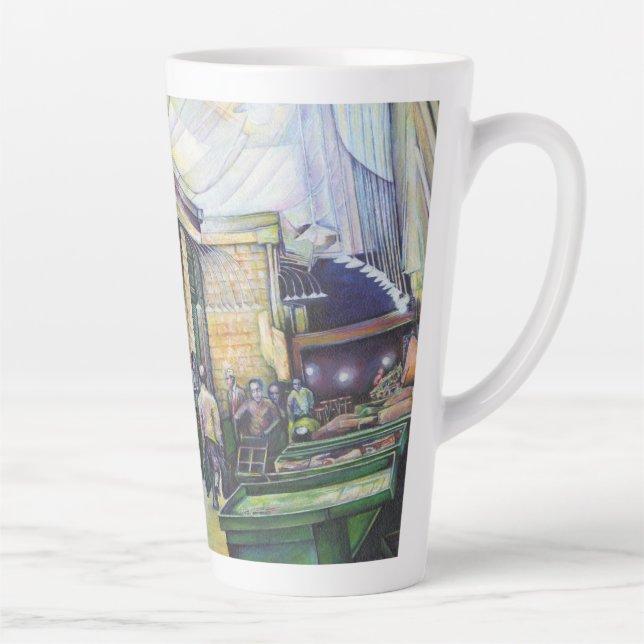 If Art Denies Form, Then Grace Will Furnish It Latte Mug (Right)