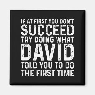If At First You Don't Succeed Try Doing What David Magnet