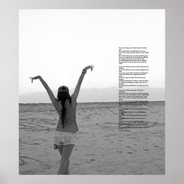 If by Rudyard Kipling Poster (Front)