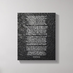 If by Rudyard Kipling small Canvas Print