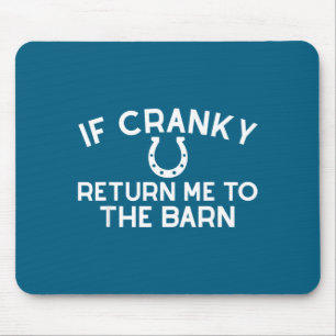 If cranky return to the barn farm girl horse mouse pad