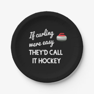 If Curling Were Easy Paper Plate