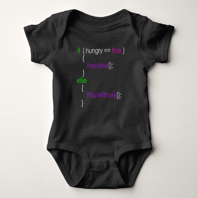 if...else baby bodysuit (Front)