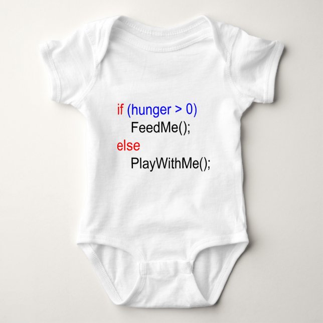 if...else baby bodysuit (Front)