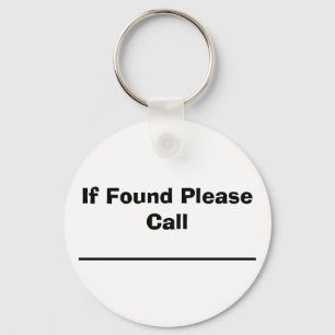 If Found Please Call Key Ring