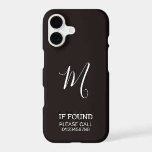If Found Please Call This Phone Number Custom