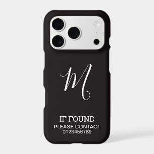 If Found Please Call This Phone Number Custom