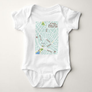 If found, please return to Grand Lake. Baby map Baby Bodysuit