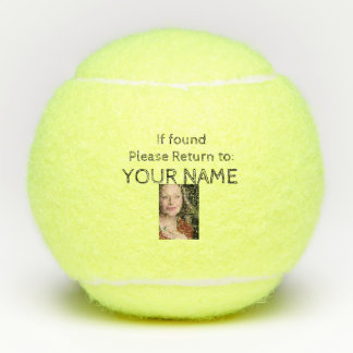 If Found Please Return to YOUR NAME Tennis Balls