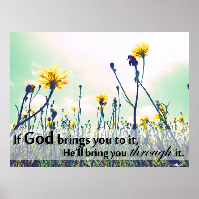 If God Brings You To It Poster (Front)