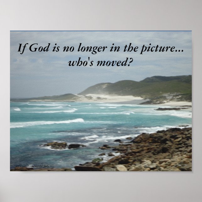 If God is no longer in the picture...who's moved? Poster (Front)