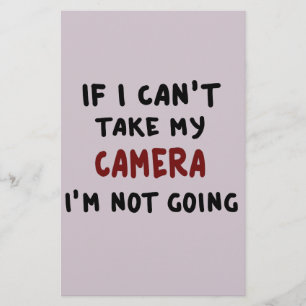 If I can't take my camera... Stationery